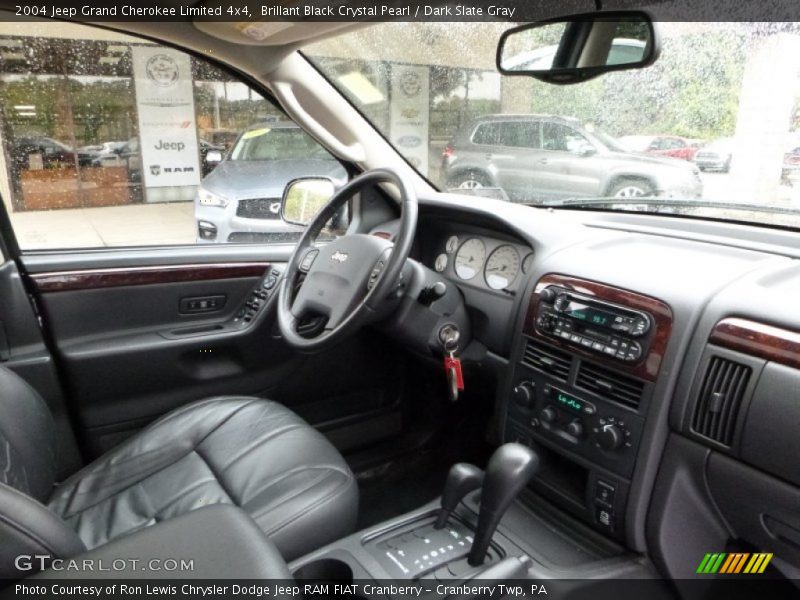 Brillant Black Crystal Pearl / Dark Slate Gray 2004 Jeep Grand Cherokee Limited 4x4