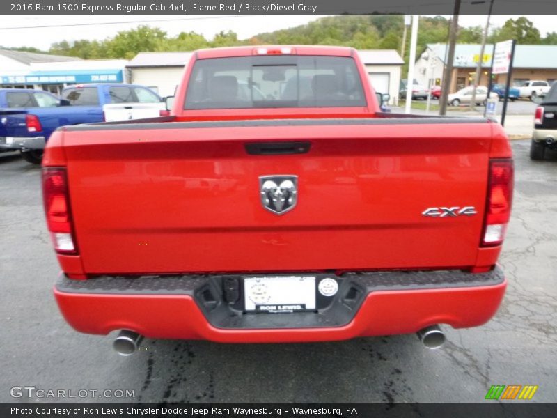 Flame Red / Black/Diesel Gray 2016 Ram 1500 Express Regular Cab 4x4