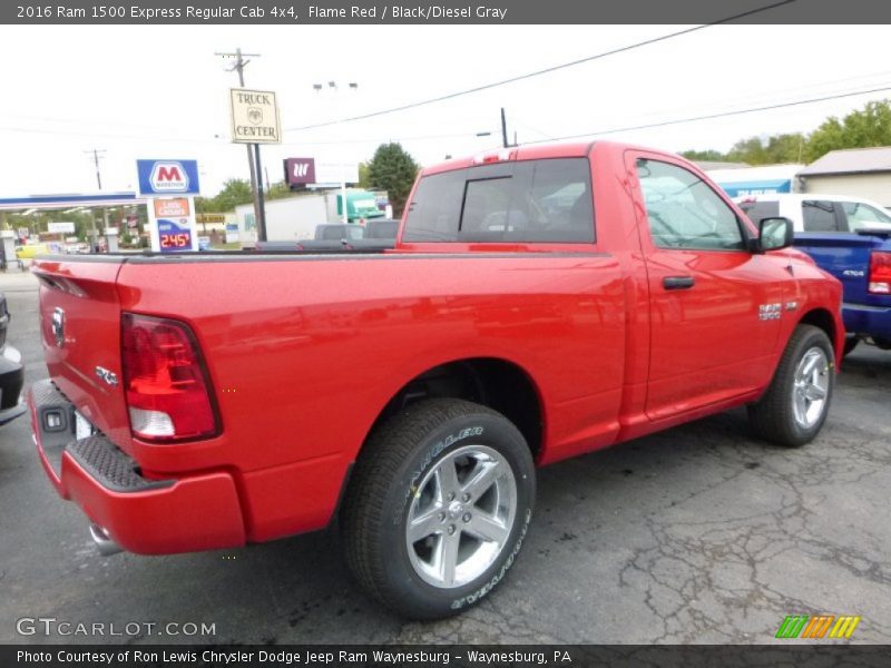 Flame Red / Black/Diesel Gray 2016 Ram 1500 Express Regular Cab 4x4