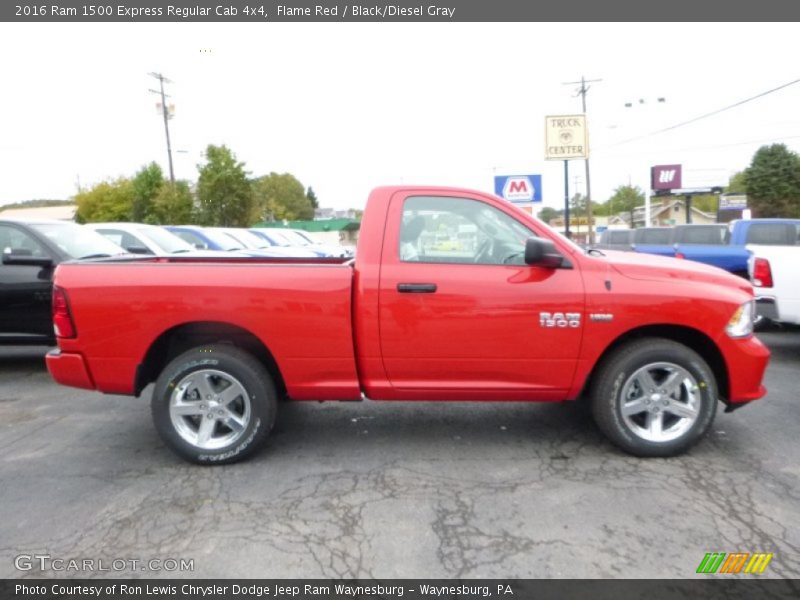 Flame Red / Black/Diesel Gray 2016 Ram 1500 Express Regular Cab 4x4