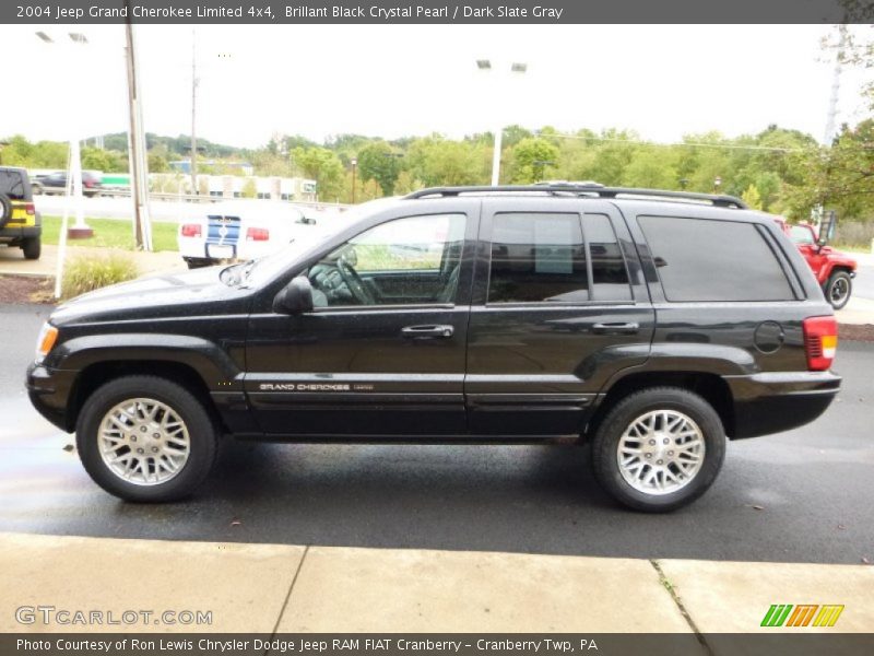 Brillant Black Crystal Pearl / Dark Slate Gray 2004 Jeep Grand Cherokee Limited 4x4