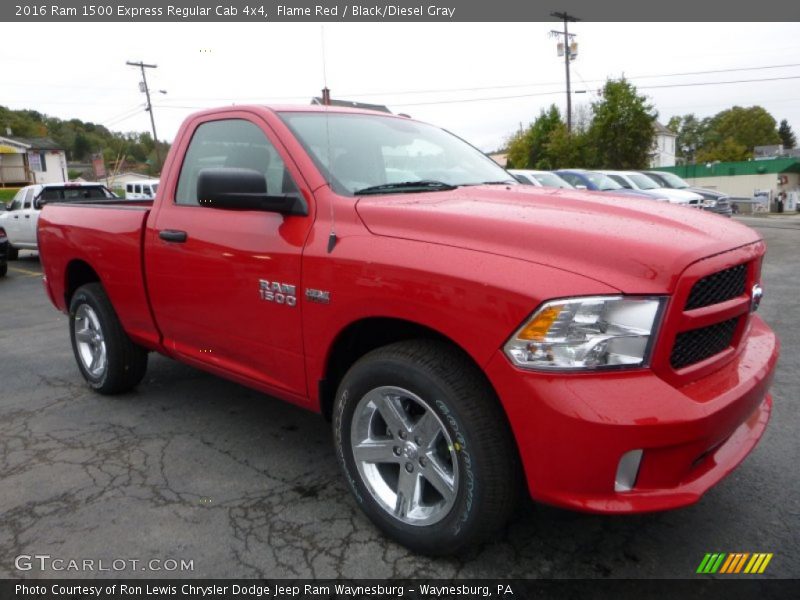 Flame Red / Black/Diesel Gray 2016 Ram 1500 Express Regular Cab 4x4