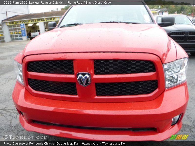 Flame Red / Black/Diesel Gray 2016 Ram 1500 Express Regular Cab 4x4