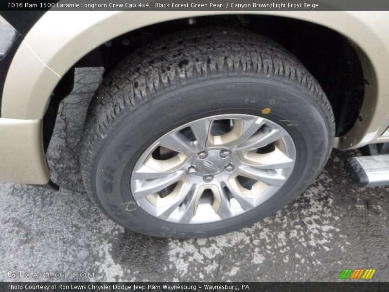Black Forest Green Pearl / Canyon Brown/Light Frost Beige 2016 Ram 1500 Laramie Longhorn Crew Cab 4x4