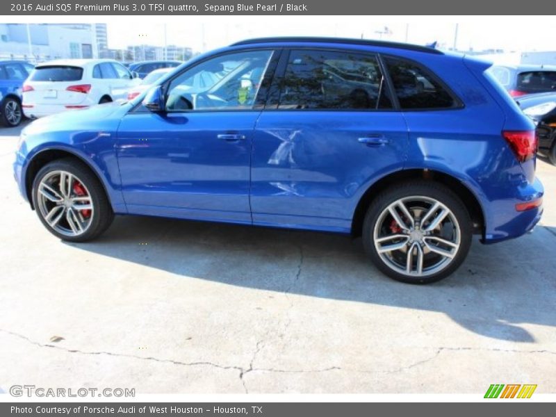 Sepang Blue Pearl / Black 2016 Audi SQ5 Premium Plus 3.0 TFSI quattro
