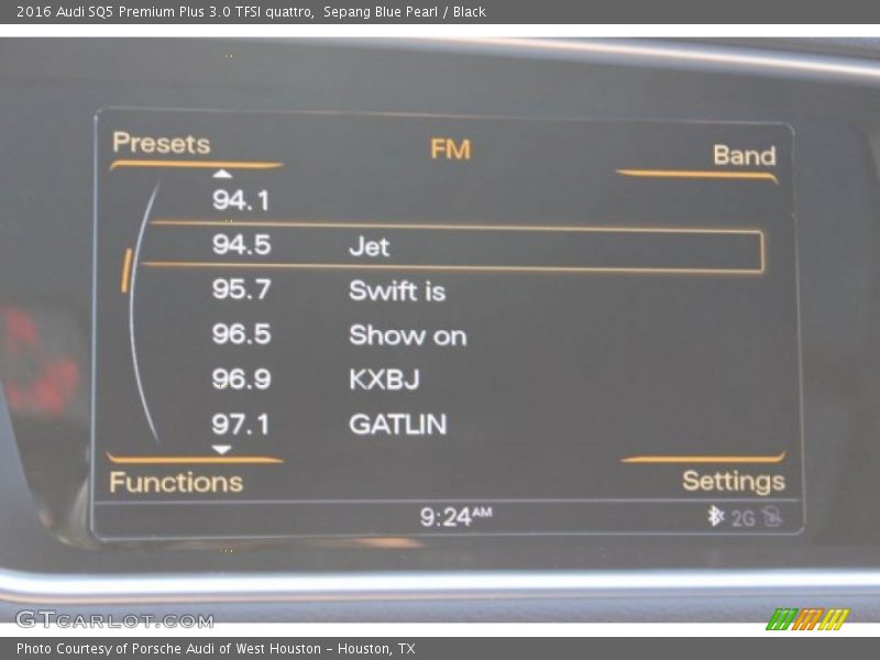 Sepang Blue Pearl / Black 2016 Audi SQ5 Premium Plus 3.0 TFSI quattro
