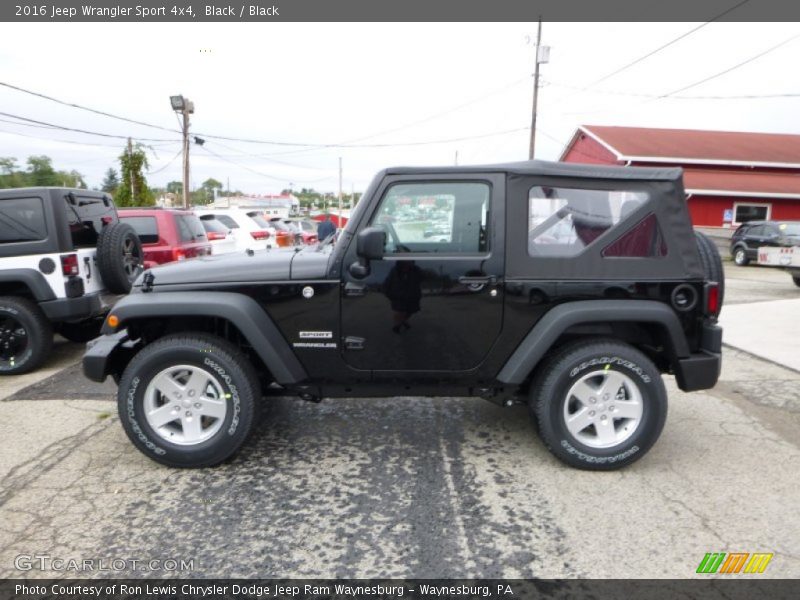 Black / Black 2016 Jeep Wrangler Sport 4x4