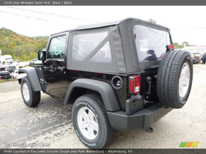 Black / Black 2016 Jeep Wrangler Sport 4x4