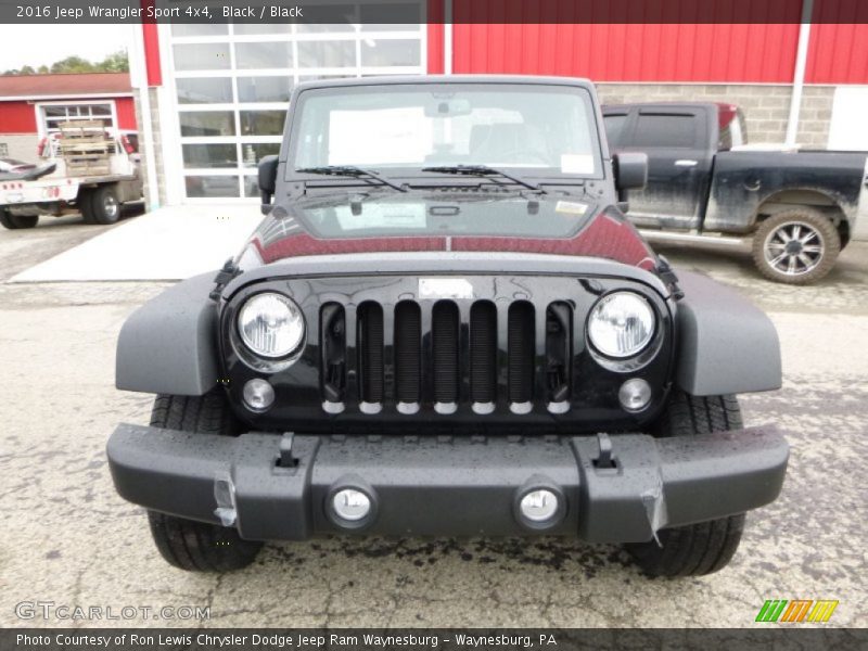Black / Black 2016 Jeep Wrangler Sport 4x4
