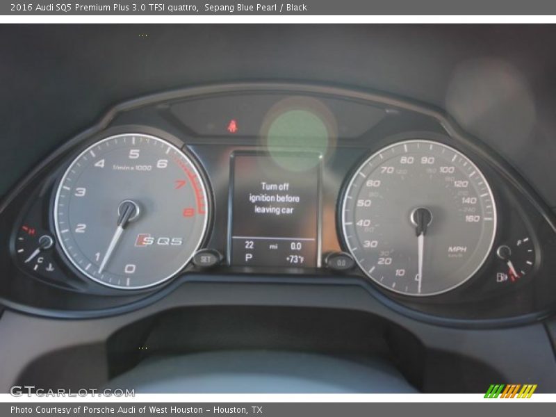 Sepang Blue Pearl / Black 2016 Audi SQ5 Premium Plus 3.0 TFSI quattro