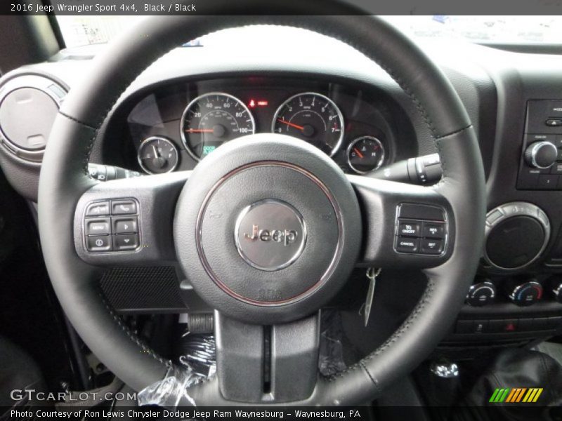 Black / Black 2016 Jeep Wrangler Sport 4x4