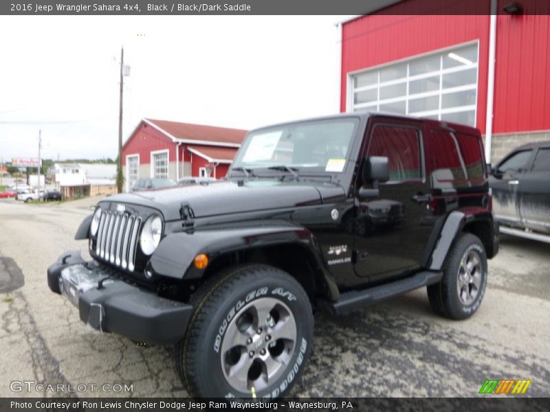 Black / Black/Dark Saddle 2016 Jeep Wrangler Sahara 4x4