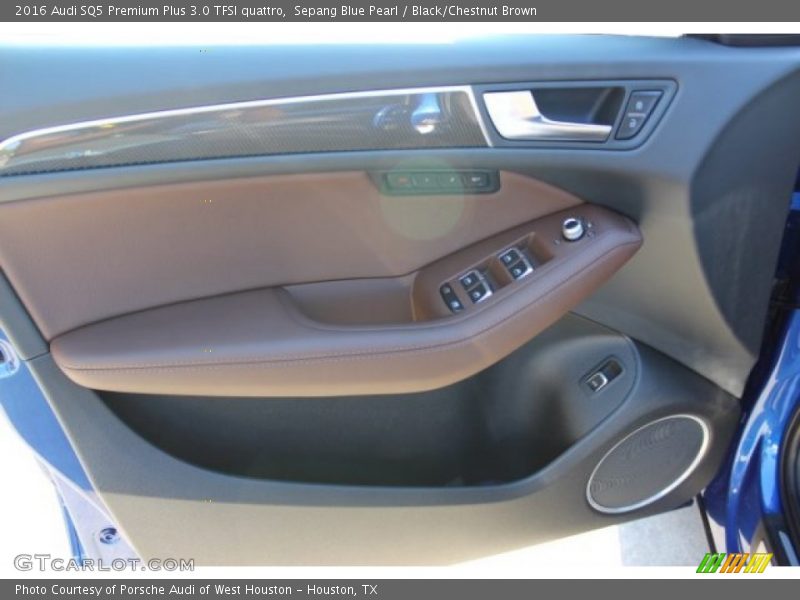 Sepang Blue Pearl / Black/Chestnut Brown 2016 Audi SQ5 Premium Plus 3.0 TFSI quattro