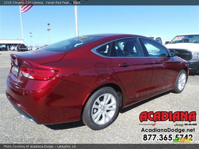 Velvet Red Pearl / Black 2016 Chrysler 200 Limited