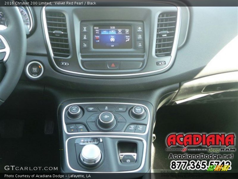 Velvet Red Pearl / Black 2016 Chrysler 200 Limited
