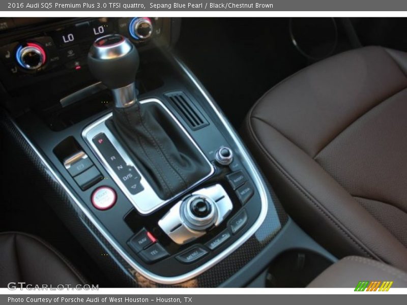 Sepang Blue Pearl / Black/Chestnut Brown 2016 Audi SQ5 Premium Plus 3.0 TFSI quattro