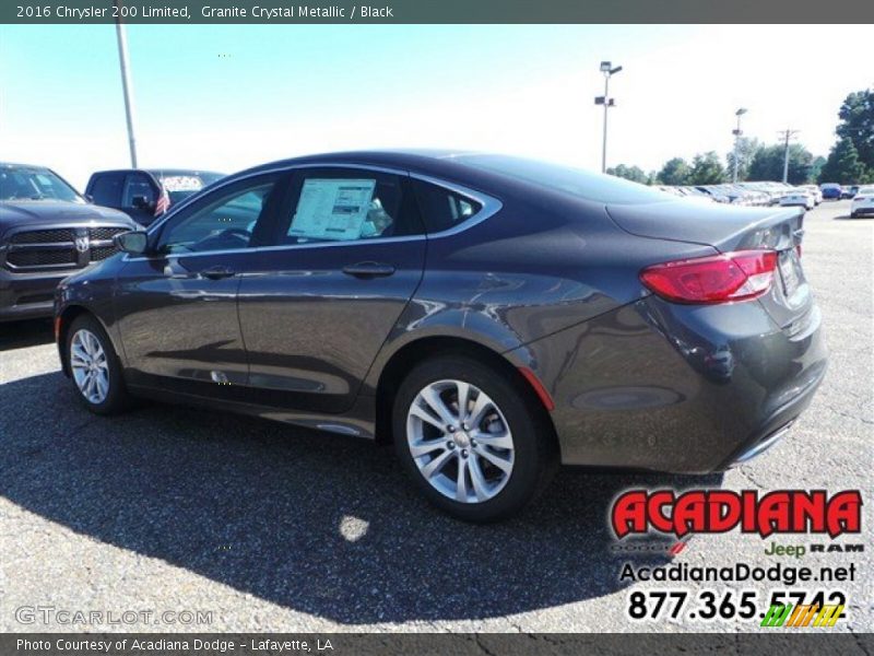 Granite Crystal Metallic / Black 2016 Chrysler 200 Limited