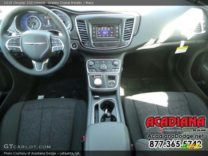 Granite Crystal Metallic / Black 2016 Chrysler 200 Limited