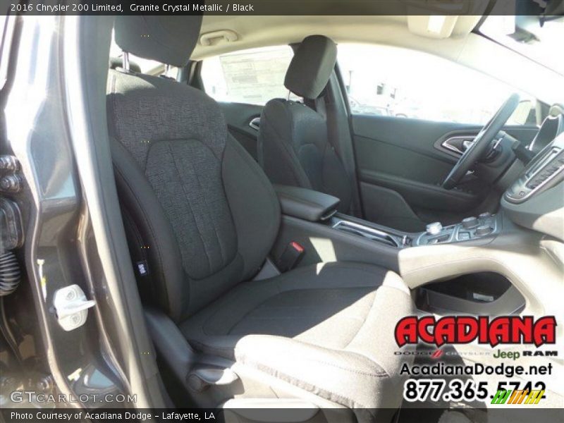 Granite Crystal Metallic / Black 2016 Chrysler 200 Limited