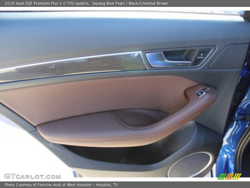 Sepang Blue Pearl / Black/Chestnut Brown 2016 Audi SQ5 Premium Plus 3.0 TFSI quattro
