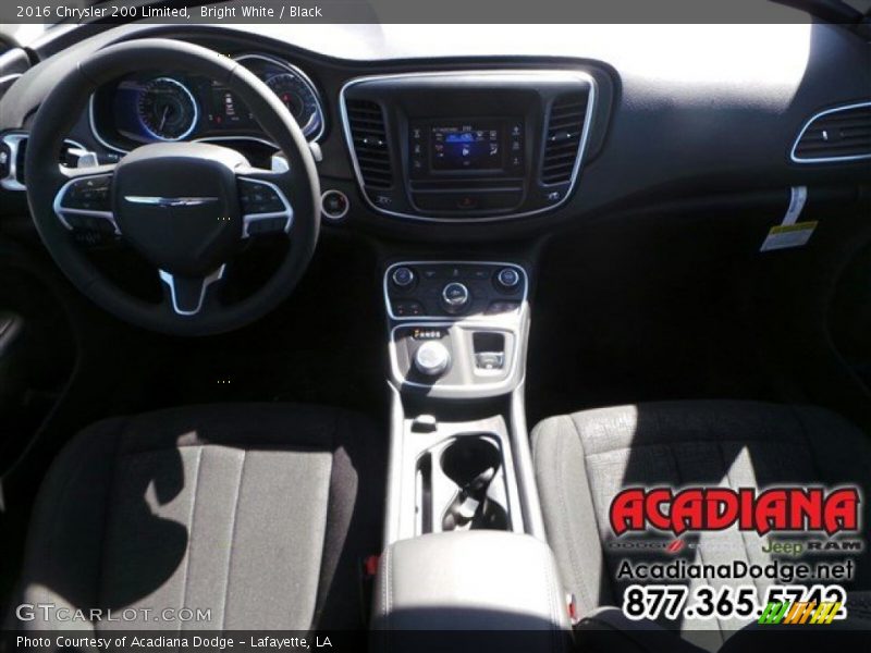 Bright White / Black 2016 Chrysler 200 Limited