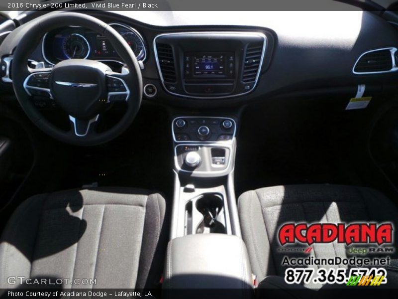 Vivid Blue Pearl / Black 2016 Chrysler 200 Limited