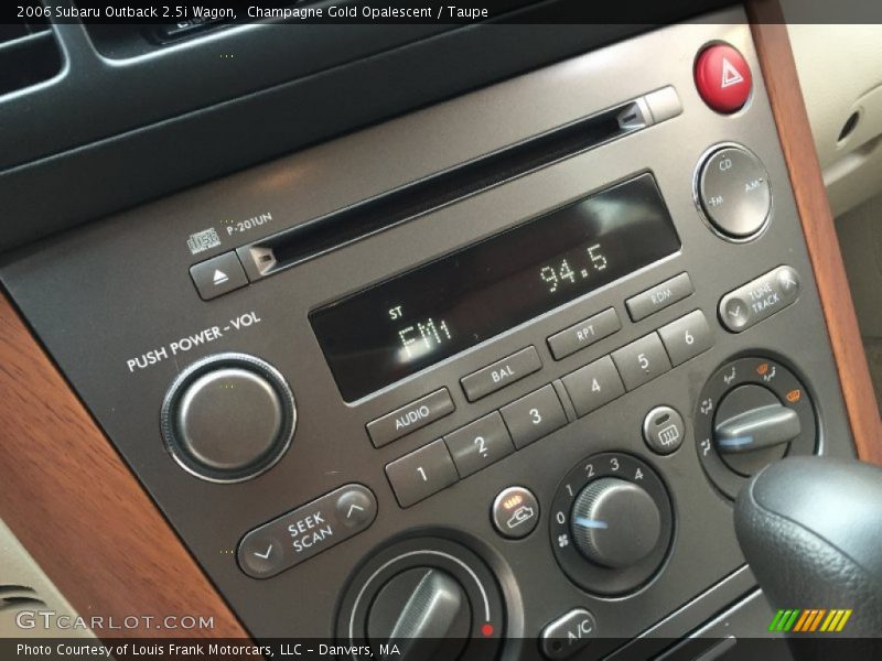 Champagne Gold Opalescent / Taupe 2006 Subaru Outback 2.5i Wagon