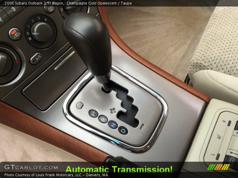 Champagne Gold Opalescent / Taupe 2006 Subaru Outback 2.5i Wagon