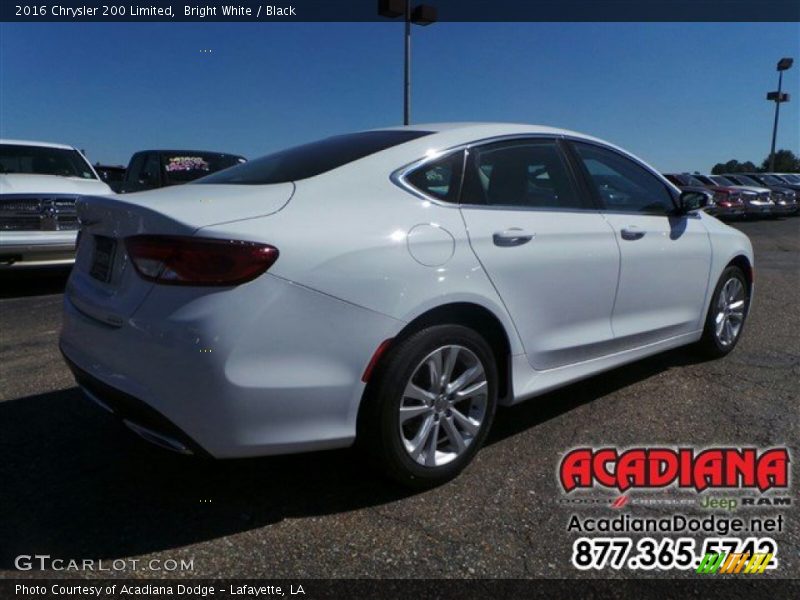 Bright White / Black 2016 Chrysler 200 Limited