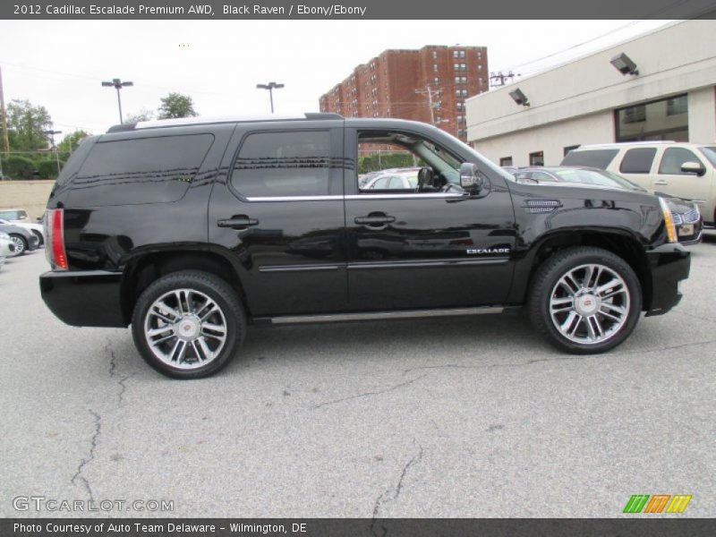 Black Raven / Ebony/Ebony 2012 Cadillac Escalade Premium AWD