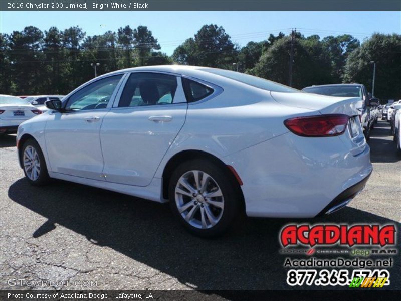 Bright White / Black 2016 Chrysler 200 Limited