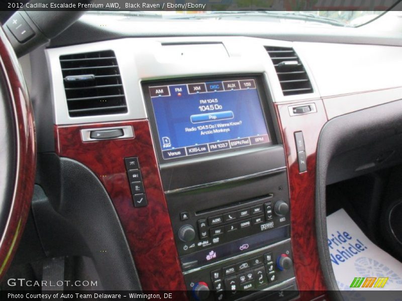 Black Raven / Ebony/Ebony 2012 Cadillac Escalade Premium AWD