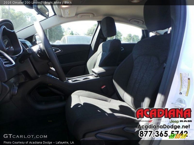 Bright White / Black 2016 Chrysler 200 Limited