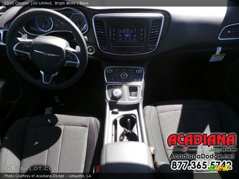 Bright White / Black 2016 Chrysler 200 Limited