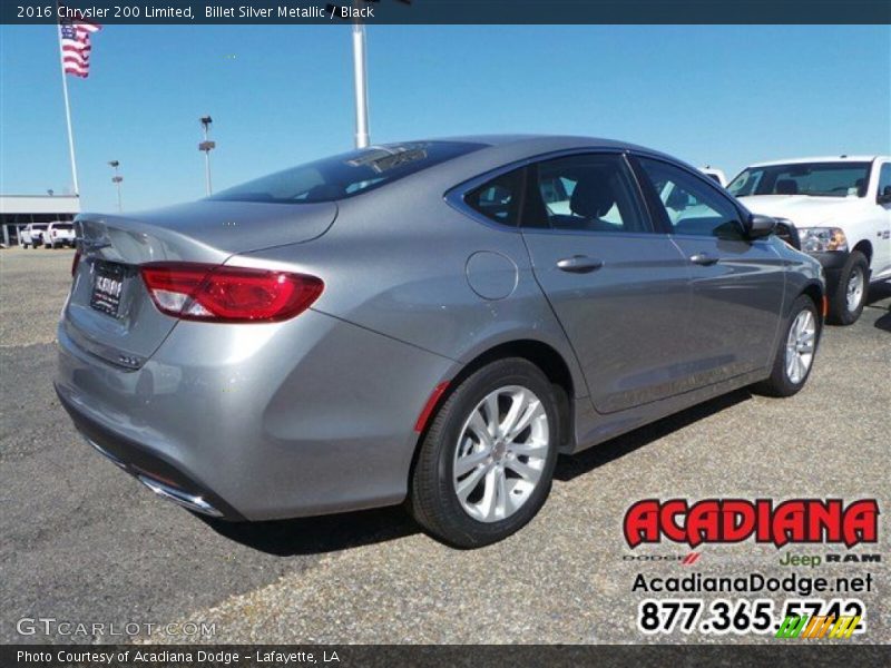 Billet Silver Metallic / Black 2016 Chrysler 200 Limited