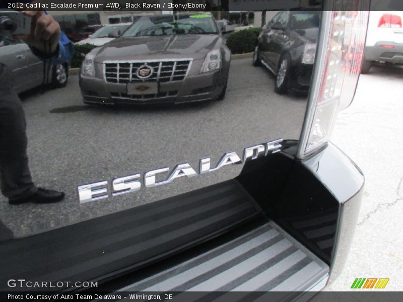 Black Raven / Ebony/Ebony 2012 Cadillac Escalade Premium AWD