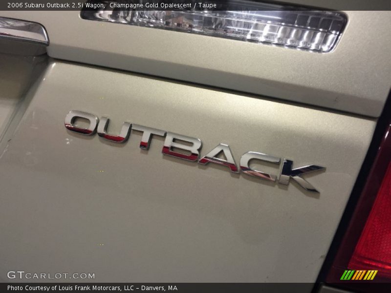 Champagne Gold Opalescent / Taupe 2006 Subaru Outback 2.5i Wagon