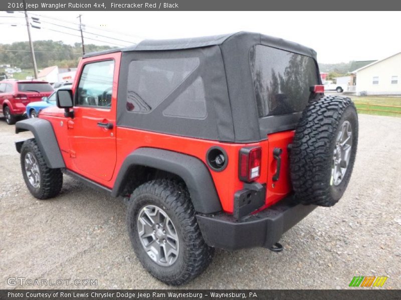 Firecracker Red / Black 2016 Jeep Wrangler Rubicon 4x4