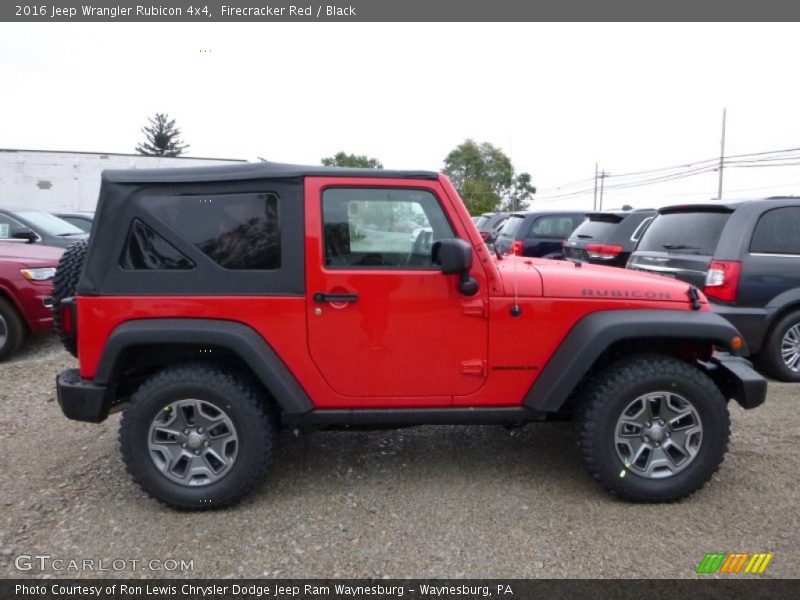 Firecracker Red / Black 2016 Jeep Wrangler Rubicon 4x4