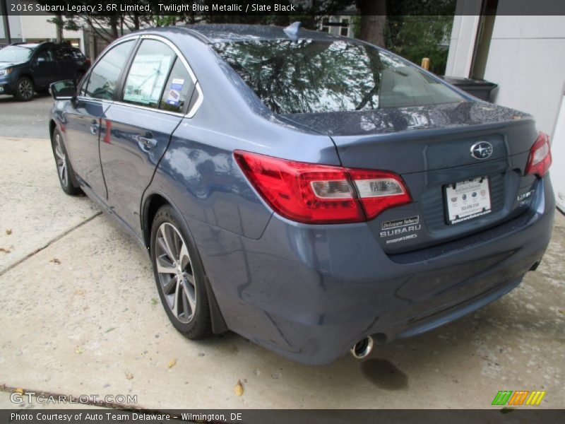 Twilight Blue Metallic / Slate Black 2016 Subaru Legacy 3.6R Limited