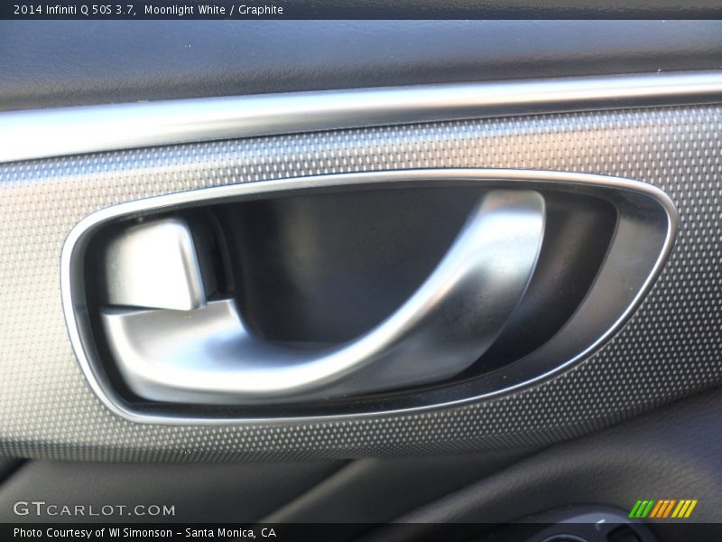 Moonlight White / Graphite 2014 Infiniti Q 50S 3.7