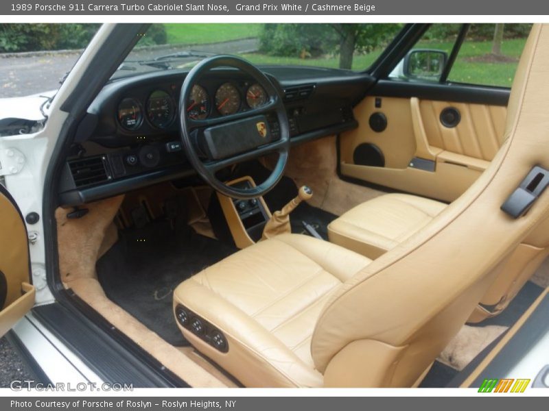 Cashmere Beige Interior - 1989 911 Carrera Turbo Cabriolet Slant Nose 