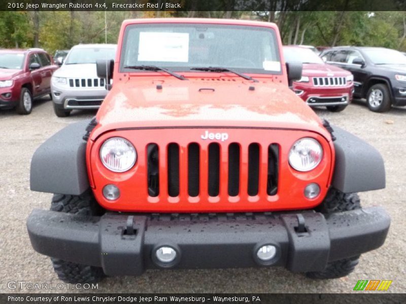 Firecracker Red / Black 2016 Jeep Wrangler Rubicon 4x4