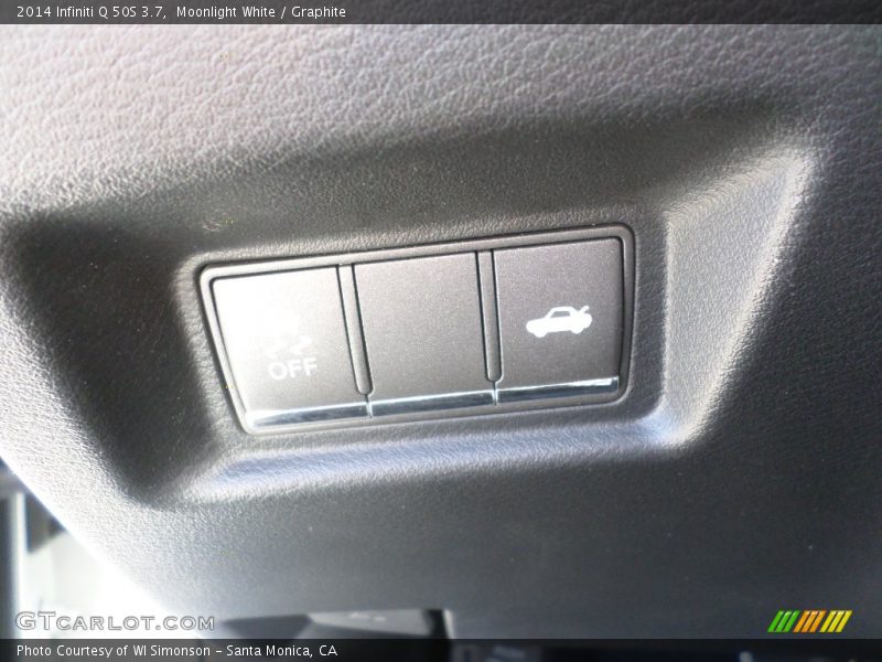 Moonlight White / Graphite 2014 Infiniti Q 50S 3.7