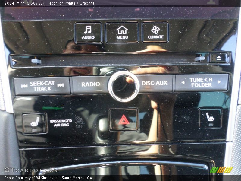 Moonlight White / Graphite 2014 Infiniti Q 50S 3.7
