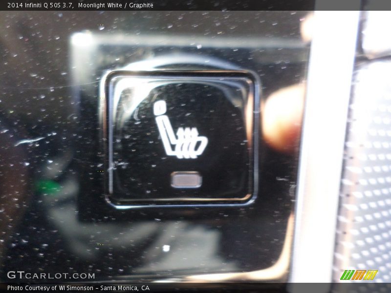 Moonlight White / Graphite 2014 Infiniti Q 50S 3.7