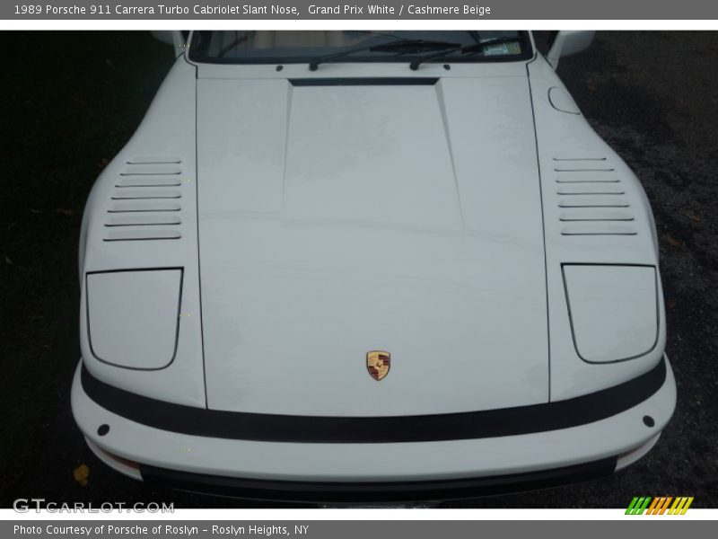 Grand Prix White / Cashmere Beige 1989 Porsche 911 Carrera Turbo Cabriolet Slant Nose