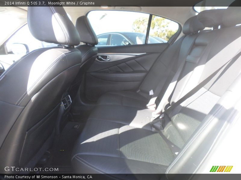 Moonlight White / Graphite 2014 Infiniti Q 50S 3.7