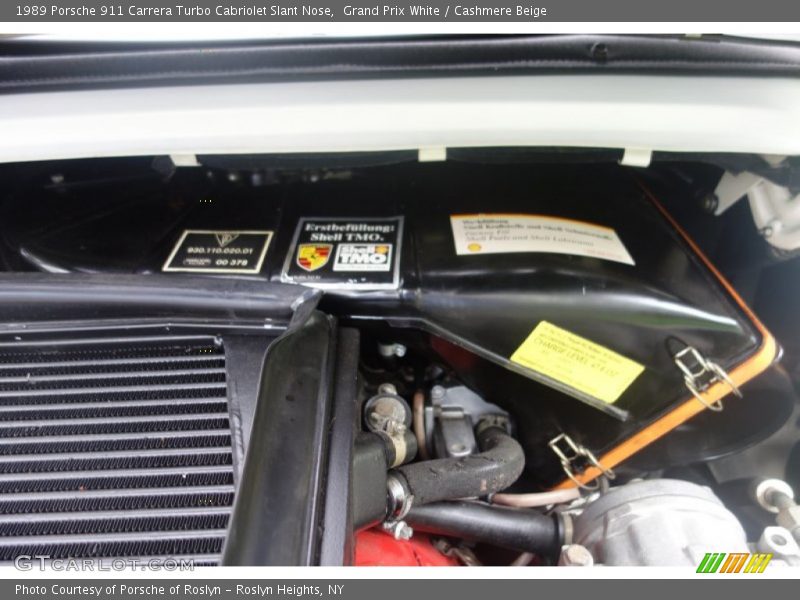  1989 911 Carrera Turbo Cabriolet Slant Nose Engine - 3.3 Liter Turbocharged SOHC 12V Flat 6 Cylinder