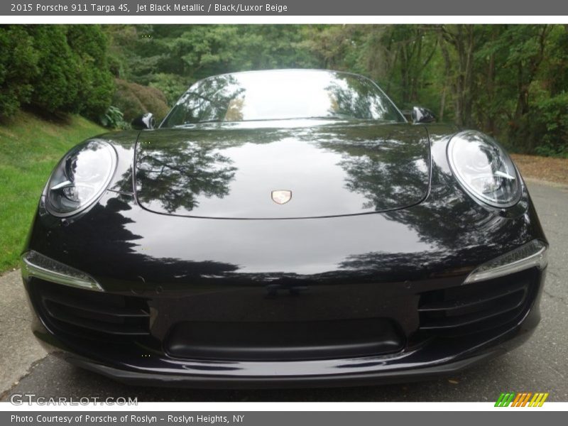 Jet Black Metallic / Black/Luxor Beige 2015 Porsche 911 Targa 4S